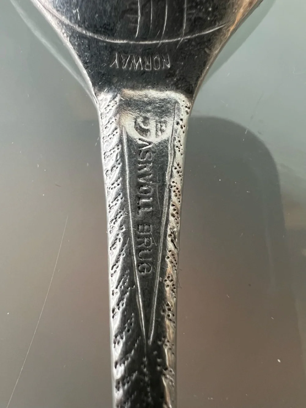 🥄Askvoll Brug Norway Pewter Spoon 7.125”